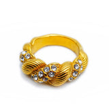 The studded croissant Ring