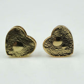 foiled heart studs