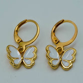 white butterfly drops