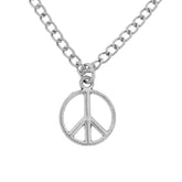 big size peace pendant