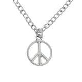 big size peace pendant