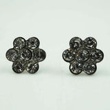 daisy silver studs