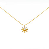 diamond sunflower necklace