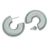 thick zircon studded hoops d471