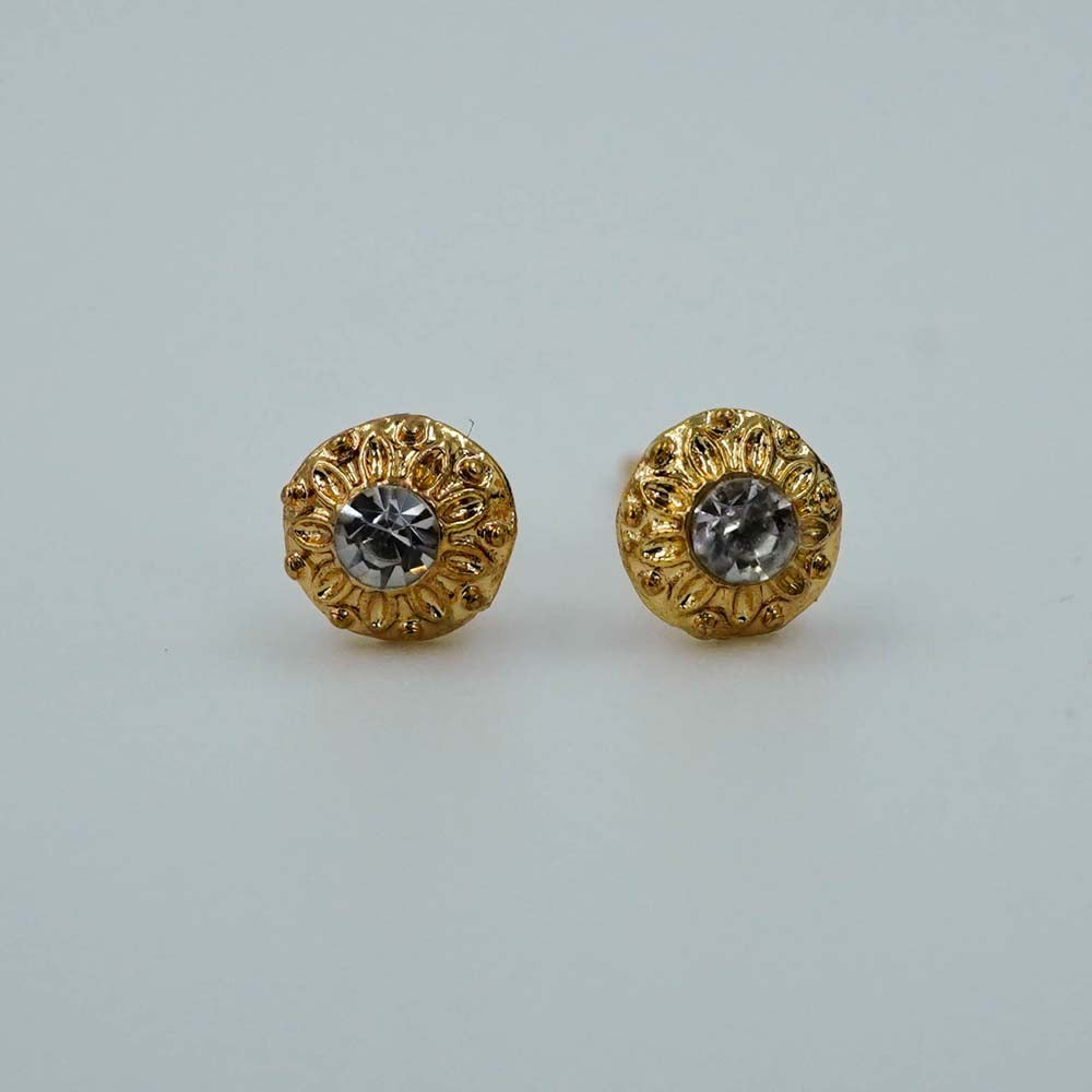 gold rounded studs