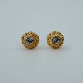 gold rounded studs