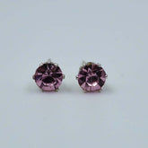 purple zircon studs