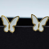 white golden butterfly