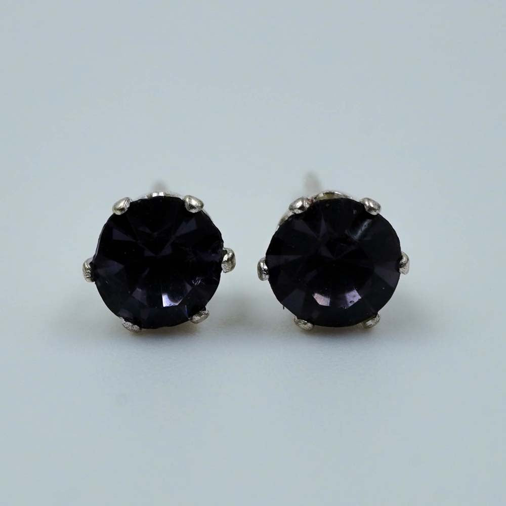 purple zircon studs