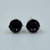purple zircon studs