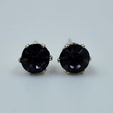 purple zircon studs