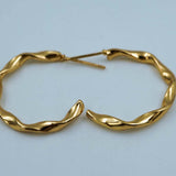 wavy hoops