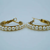 pearl hoops