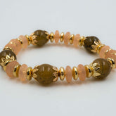 golden beaded bracelet_D1182