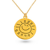 sunshine pendant both sides engraved
