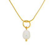 white pearl pendant