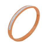 sparkling rose gold plated band