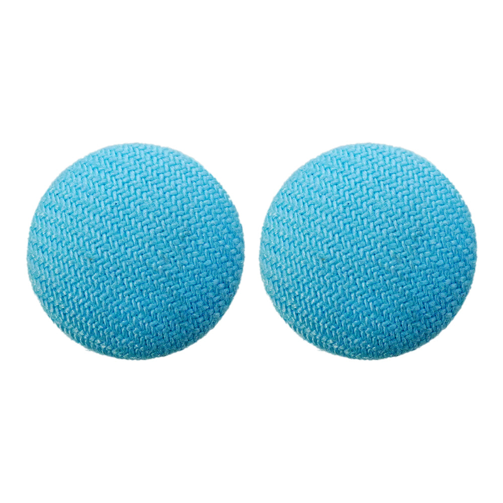 button blue studs
