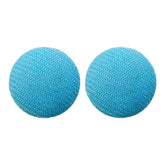button blue studs