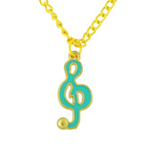 sea green musically pendant