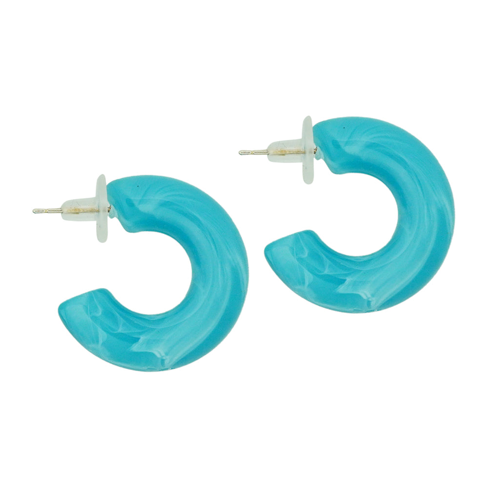 twisted blue candy hoops