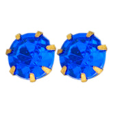 royal blue zircon studs D1115