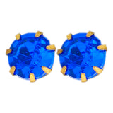 royal blue zircon studs D1115