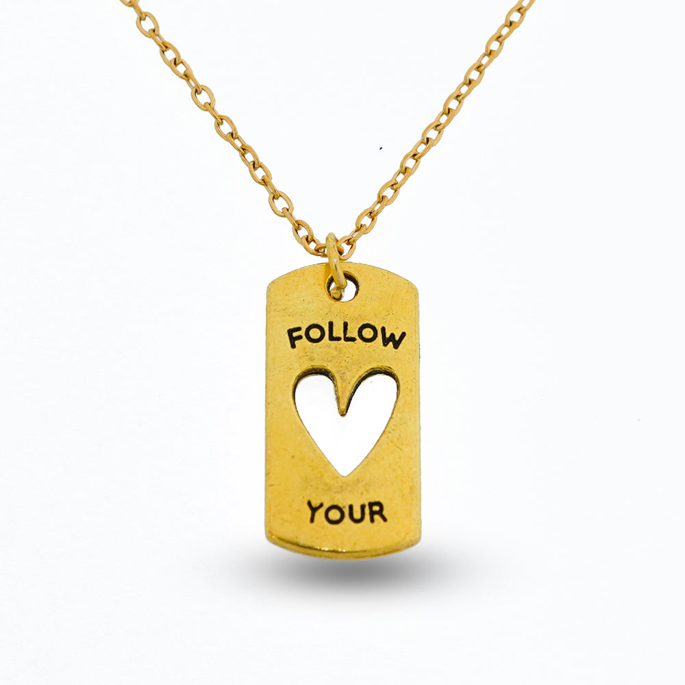 follow your heart pendent