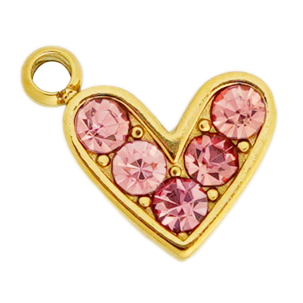pink heart charm