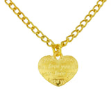 love you engraved pendant