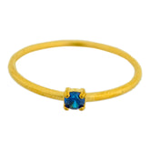 Operose sea blue zircon Ring
