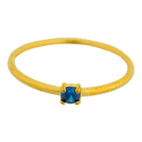 Operose sea blue zircon Ring