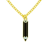 black pencil pendant