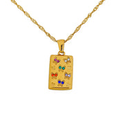 Multi coloured butterfly Pendant