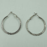 roman silver hoops