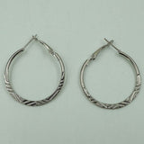 roman silver hoops