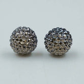 silver disco studs