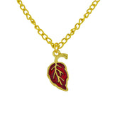 red leaf pendant