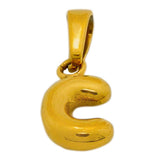 18k gold plated alphabets - C