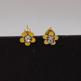 sunflower zircon studs D771