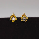 sunflower zircon studs D771