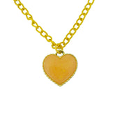 glittery yellow pendant