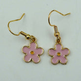 pink flower drops
