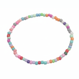 Pastel Candy-Colored Dainty Seed Bead Bracelet