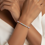 Pastel Candy-Colored Dainty Seed Bead Bracelet