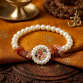 Spiritual Pearl & Carnelian Healing Bracelet