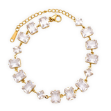 Luminous Emerald-Cut Tennis Bracelet