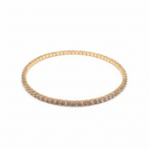 Classic Gold-Tone Cubic Zirconia Tennis Bracelet