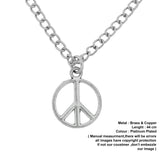 big size peace pendant
