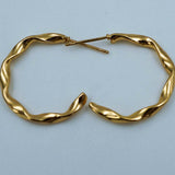 wavy hoops
